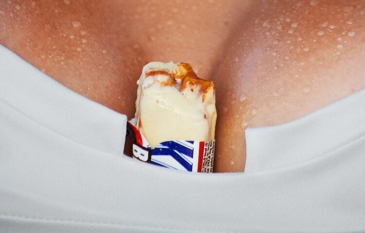 Chocolate Bar Between Sweaty Breasts